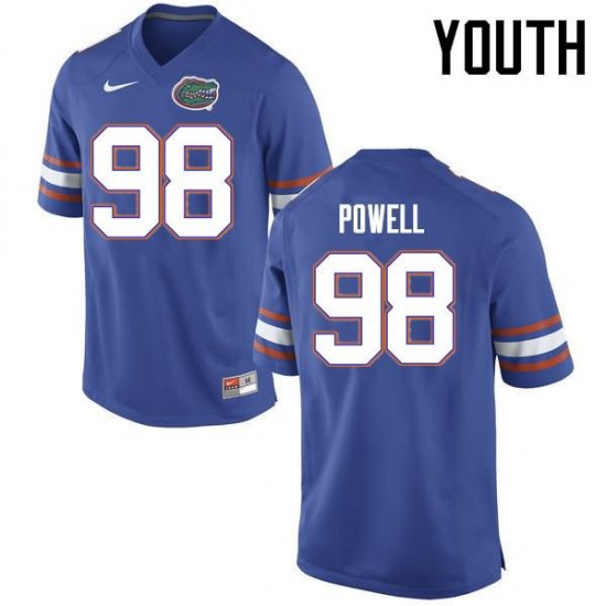 Youth Florida Gators #98 Jorge Powell NCAA Nike Blue Authentic Stitched College Football Jersey TKM5562SG